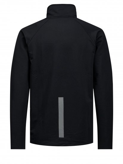 Jack & Jones Running Half Zip Sweat Black - Hupparit ja collegepaidat - Miesten hupparit ja collegepaidat isot koot