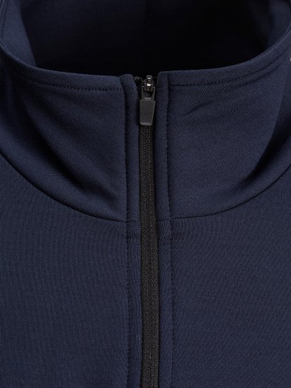 Jack & Jones Running Half Zip Sweat Navy - Hupparit ja collegepaidat - Miesten hupparit ja collegepaidat isot koot