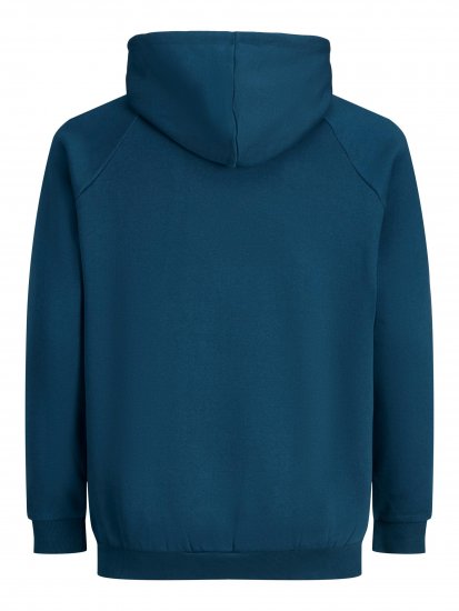 Jack & Jones Booster Hoodie Blue - Hupparit ja collegepaidat - Miesten hupparit ja collegepaidat isot koot
