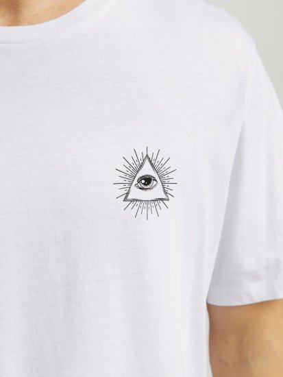 Jack & Jones Jackie Crew Neck T-Shirt White - T-paidat - Isot T-paidat 2XL – 14XL