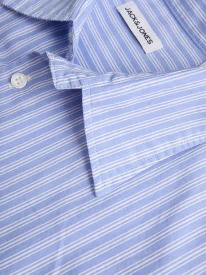 Jack & Jones Cody Poplin Long Sleeve Shirt Windsurfer - Kauluspaidat - Miesten isot kauluspaidat 2XL – 8XL