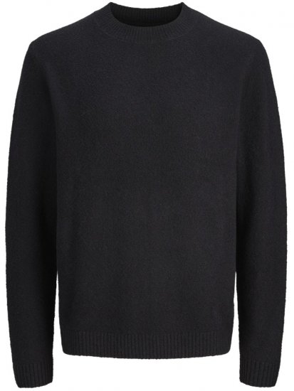 Jack & Jones Maverick Crew Neck Knitted Sweater Black - Hupparit ja collegepaidat - Miesten hupparit ja collegepaidat isot koot