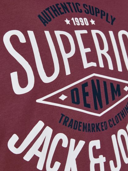 Jack & Jones JJELOGO TEE Hawthorn Rose - T-paidat - Isot T-paidat 2XL – 14XL