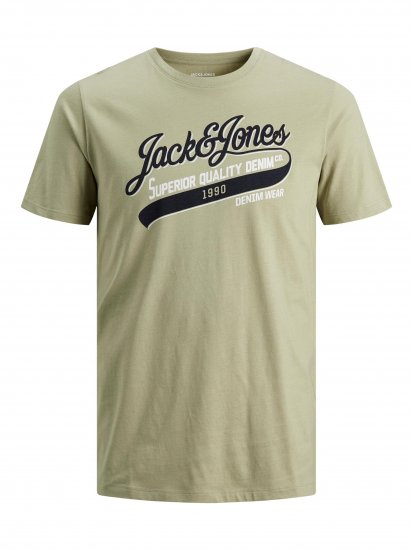 Jack & Jones JJELOGO TEE Light Green - T-paidat - Isot T-paidat 2XL – 14XL
