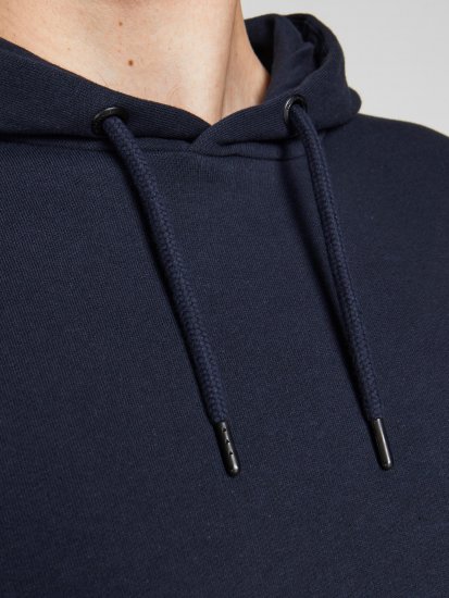 Jack & Jones JJESHARK SWEAT Hoodie Navy - Hupparit ja collegepaidat - Miesten hupparit ja collegepaidat isot koot