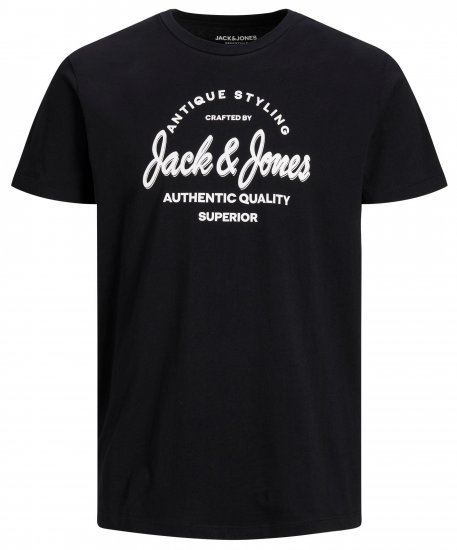 Jack & Jones JJERAFA TEE Black - T-paidat - Isot T-paidat 2XL – 14XL