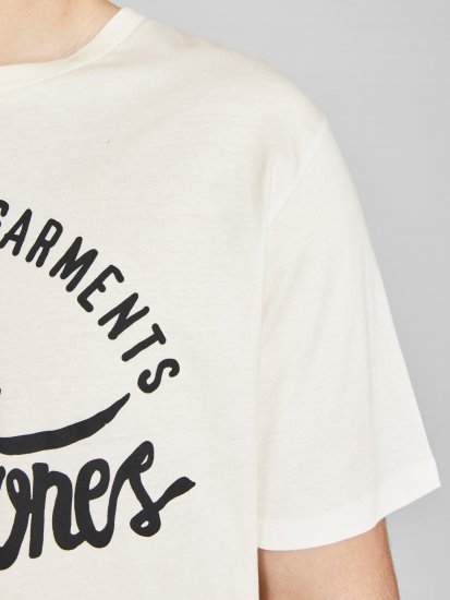 Jack & Jones JJERAFA TEE White - T-paidat - Isot T-paidat 2XL – 14XL