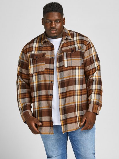 Jack & Jones JPRBLUWOODLAND Checked Shirt - Kauluspaidat - Miesten isot kauluspaidat 2XL – 8XL