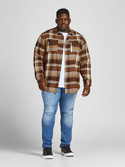 Jack & Jones JPRBLUWOODLAND Checked Shirt - Kauluspaidat - Miesten isot kauluspaidat 2XL – 8XL
