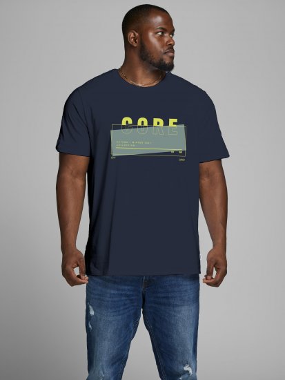 Jack & Jones JCOBOOSTER TEE Navy - T-paidat - Isot T-paidat 2XL – 14XL