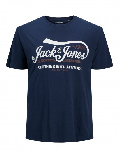 Jack & Jones JPRBLUBOOSTER TEE Navy - T-paidat - Isot T-paidat 2XL – 14XL