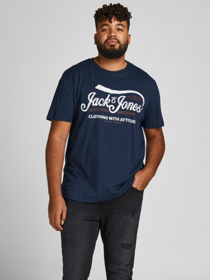Jack & Jones JPRBLUBOOSTER TEE Navy - T-paidat - Isot T-paidat 2XL – 14XL