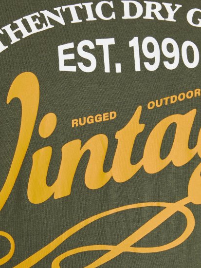 Jack & Jones JPRBLUBOOSTER TEE Khaki - T-paidat - Isot T-paidat 2XL – 14XL