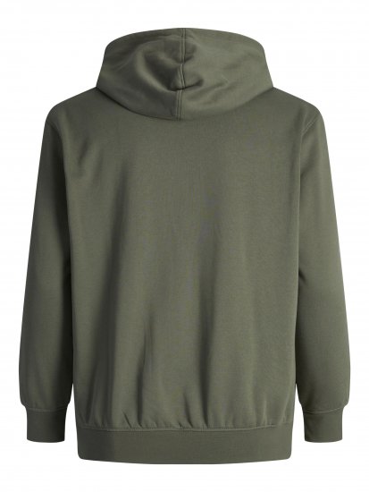 Jack & Jones JPRBLUBOOSTER SWEAT Hoodie Khaki - Hupparit ja collegepaidat - Miesten hupparit ja collegepaidat isot koot