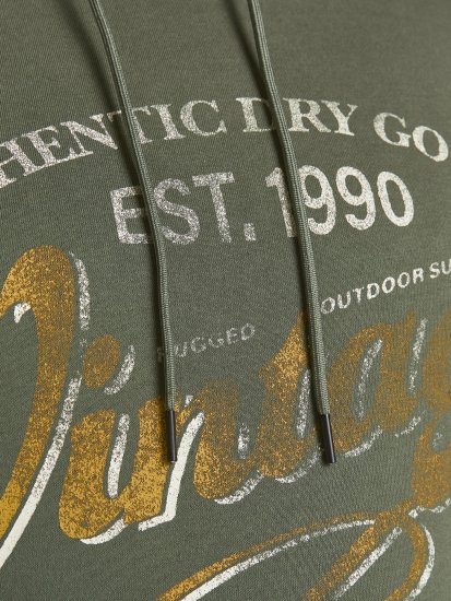 Jack & Jones JPRBLUBOOSTER SWEAT Hoodie Khaki - Hupparit ja collegepaidat - Miesten hupparit ja collegepaidat isot koot