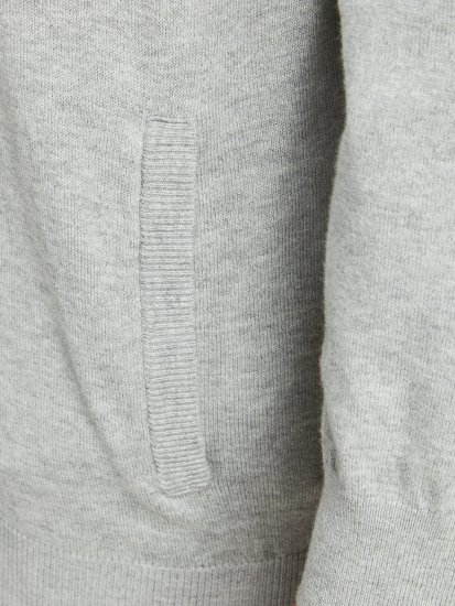 Jack & Jones JJEMIL Knit Turtle Zip Cardigan Light Grey - Hupparit ja collegepaidat - Miesten hupparit ja collegepaidat isot koot