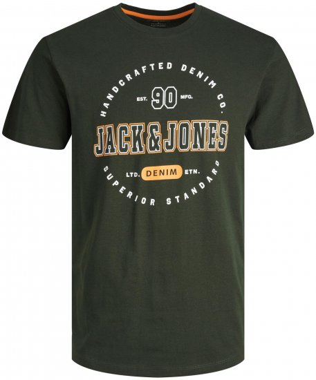 Jack & Jones JJSTAMP TEE Green - T-paidat - Isot T-paidat 2XL – 14XL