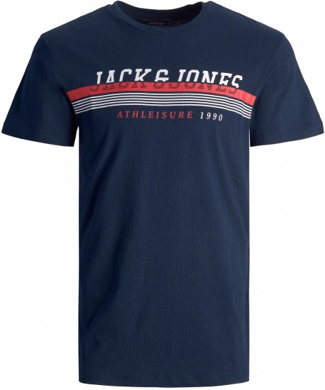 Jack & Jones JJIRON TEE Navy - T-paidat - Isot T-paidat 2XL – 14XL