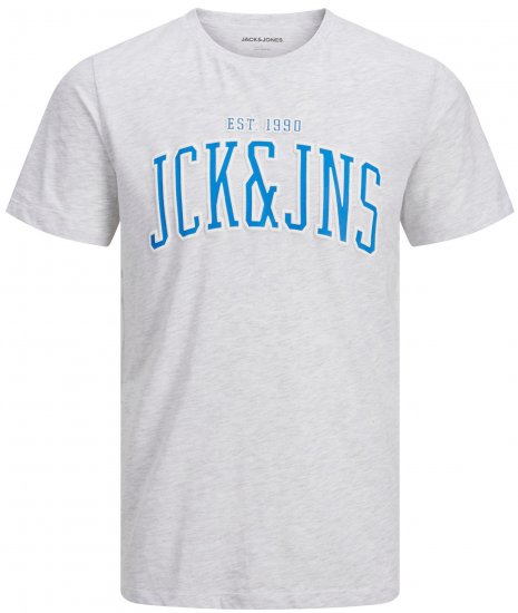 Jack & Jones JJCEMB TEE White - T-paidat - Isot T-paidat 2XL – 14XL
