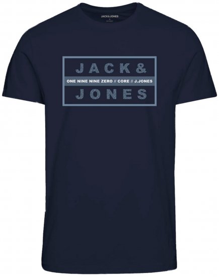 Jack & Jones JJSTORM TEE Navy - T-paidat - Isot T-paidat 2XL – 14XL