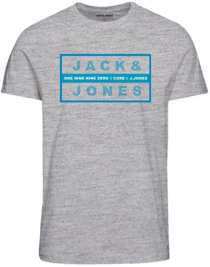 Jack & Jones JJSTORM TEE Grey - T-paidat - Isot T-paidat 2XL – 14XL