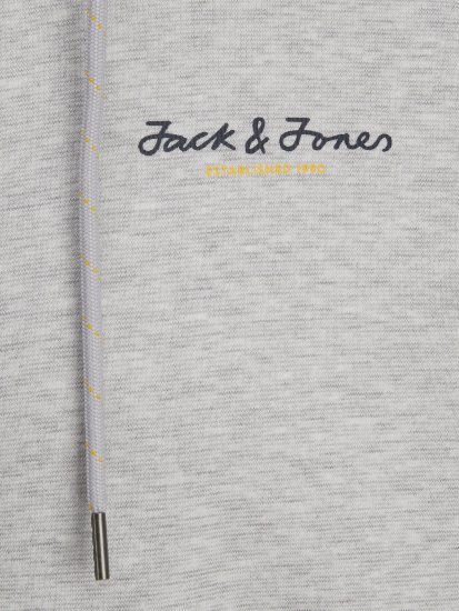 Jack & Jones JCOBERG SWEAT ZIP Hoodie Grey Melange - Hupparit ja collegepaidat - Miesten hupparit ja collegepaidat isot koot