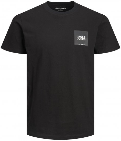 Jack & Jones JJLOCK TEE Black - T-paidat - Isot T-paidat 2XL – 14XL