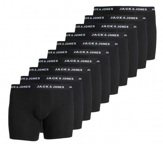 Jack & Jones JACHUEY Boxers 10-pack Black - Alusvaatteet & uimavaatteet - Miesten Isot alusvaatteet 