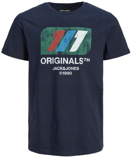 Jack & Jones JORNATE TEE Navy - T-paidat - Isot T-paidat 2XL – 14XL