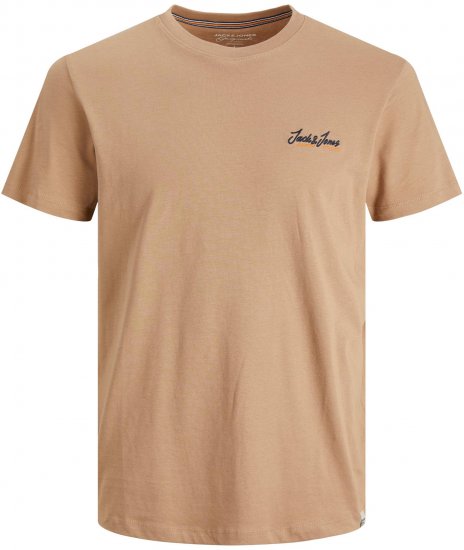 Jack & Jones JORPAUL TONS TEE Beige - T-paidat - Isot T-paidat 2XL – 14XL