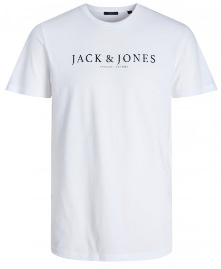 Jack & Jones JPRBLABOOSTER T-shirt White - T-paidat - Isot T-paidat 2XL – 14XL