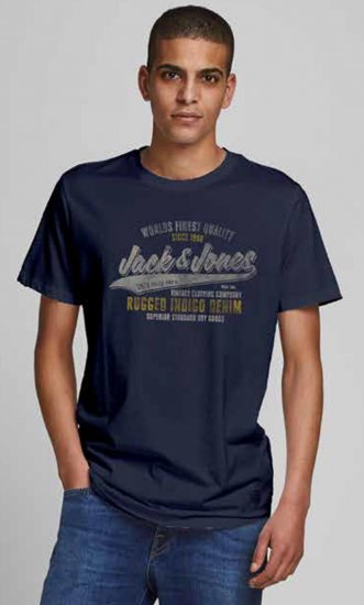 Jack & Jones JPRBLUBOOSTER TEE Navy - T-paidat - Isot T-paidat 2XL – 14XL