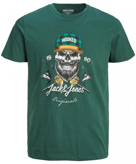 Jack & Jones JORCAPTAIN TEE Green - T-paidat - Isot T-paidat 2XL – 14XL