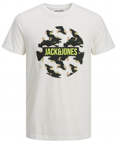 Jack & Jones JJRAMP T-Shirt White - T-paidat - Isot T-paidat 2XL – 14XL