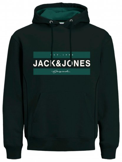 Jack & Jones JORFRIDAY Hoodie Black - Isot Vaatteet - Miesten vaatteet isot koot
