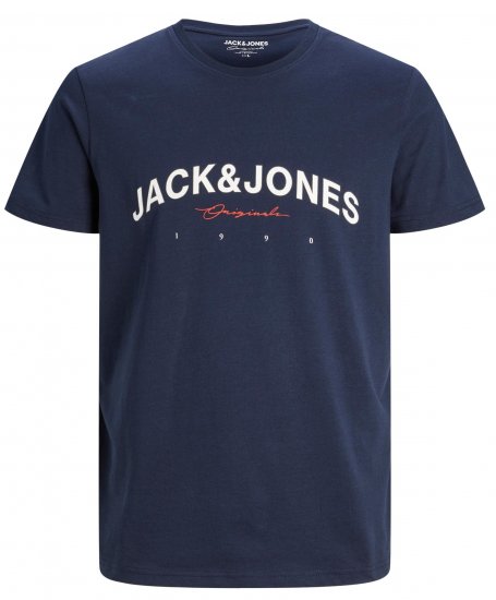 Jack & Jones JORFRIDAY T-Shirt Navy - T-paidat - Isot T-paidat 2XL – 14XL