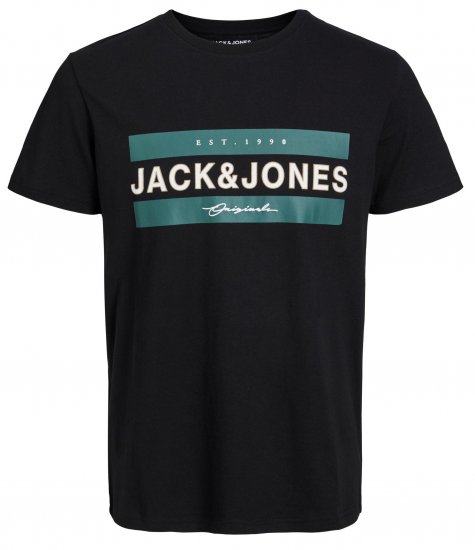 Jack & Jones JORFRIDAY T-Shirt Black - T-paidat - Isot T-paidat 2XL – 14XL