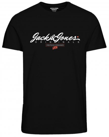 Jack & Jones JORSYMBOL T-shirt Black - T-paidat - Isot T-paidat 2XL – 14XL