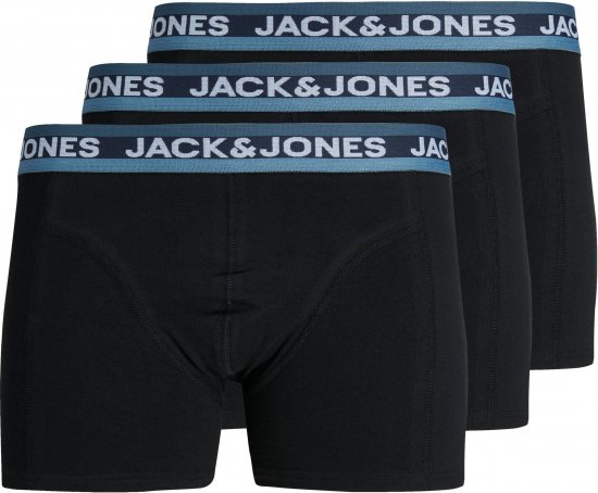 Jack & Jones JACDNA WB TRUNKS 3 PACK Black - Alusvaatteet & uimavaatteet - Miesten Isot alusvaatteet 