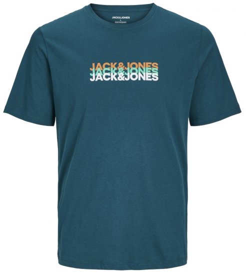 Jack & Jones JJCYBER T-Shirt Deep Teal - T-paidat - Isot T-paidat 2XL – 14XL