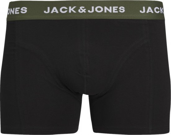 Jack & Jones JACARON Trunks 3-Pack Black - Alusvaatteet & uimavaatteet - Miesten Isot alusvaatteet 