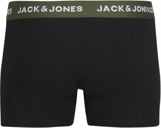 Jack & Jones JACARON Trunks 3-Pack Black - Alusvaatteet & uimavaatteet - Miesten Isot alusvaatteet 