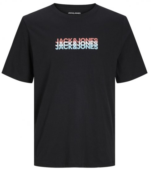 Jack & Jones JJCYBER T-Shirt Black - T-paidat - Isot T-paidat 2XL – 14XL