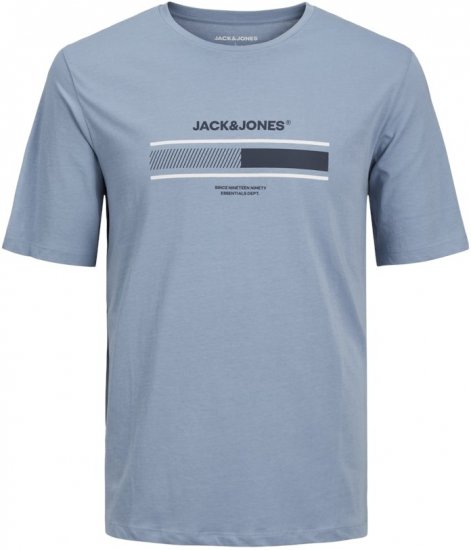 Jack & Jones SOUTH T-Shirt Light Blue - T-paidat - Isot T-paidat 2XL – 14XL