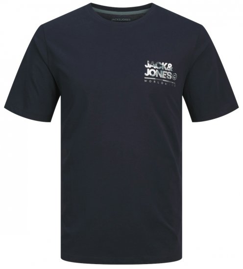 Jack & Jones JJLUKE T-Shirt Navy Blazer - T-paidat - Isot T-paidat 2XL – 14XL