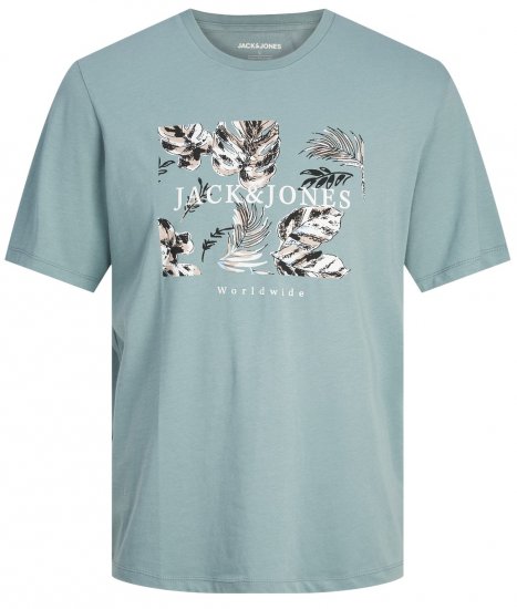 Jack & Jones JJFLOOR T-Shirt Goblin Blue - T-paidat - Isot T-paidat 2XL – 14XL