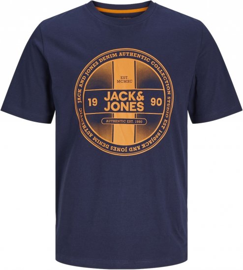 Jack & Jones JJRIO T-Shirt Navy Blazer - T-paidat - Isot T-paidat 2XL – 14XL