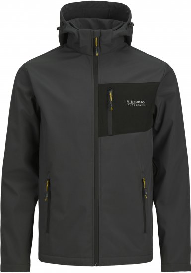 Jack & Jones JJTAYLOR Softshell Jacket Dark Grey - Takit - Miesten Takit, isot koot – 2XL – 12XL
