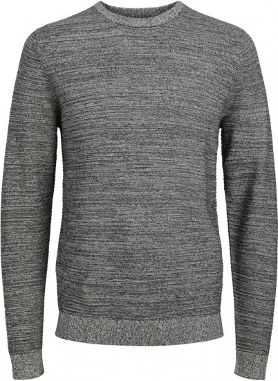 Jack & Jones OTTO Twisted Knitted Sweater Black - Hupparit ja collegepaidat - Miesten hupparit ja collegepaidat isot koot
