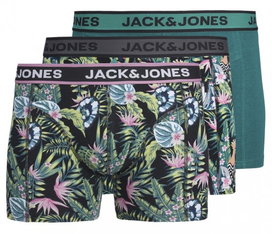 Jack & Jones JACDREW Trunks 3-Pack Multi-Colour - Alusvaatteet & uimavaatteet - Miesten Isot alusvaatteet 